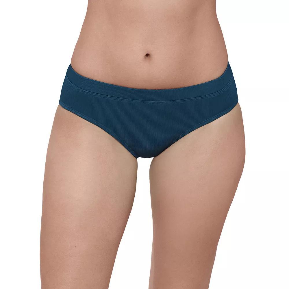 Women's Eco Beach Rib Hipster Swim Briefs, Size: Small, Lagoon Product Image