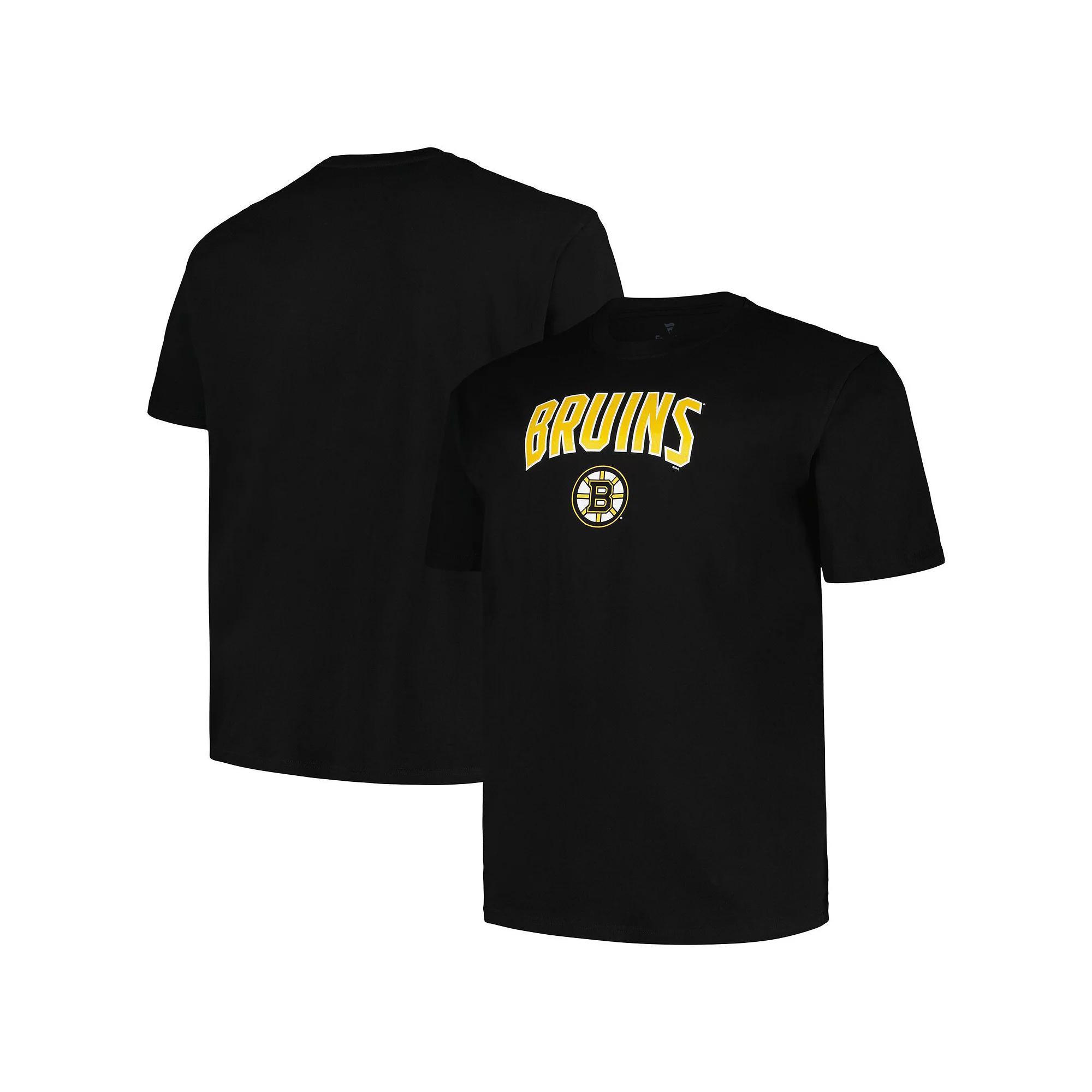 Men's Profile Black Boston Bruins Big & Tall Arch Over Logo T-Shirt, Size: 2XLT Product Image