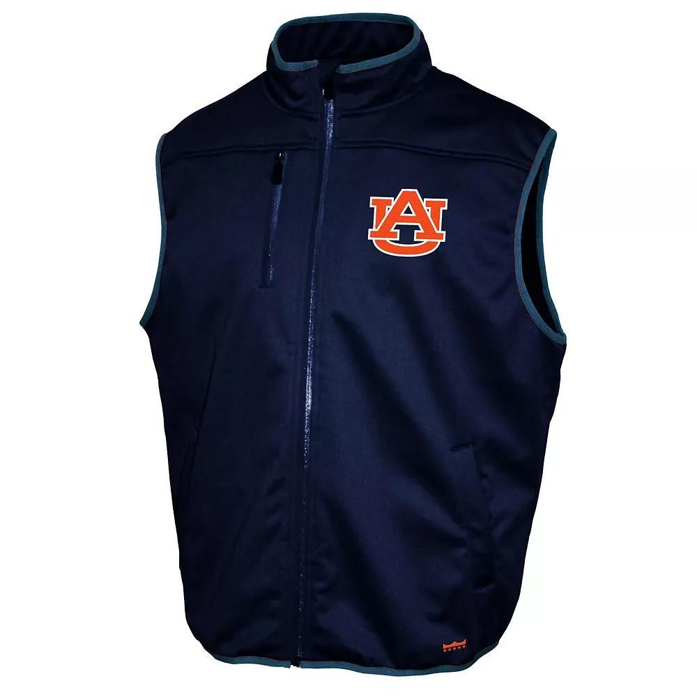 Mens Auburn Tigers Zip Up Softshell Vest Blue Product Image
