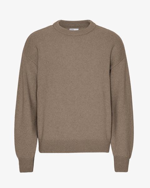 Oversized Merino Wool Crew - Burned Yellow Product Image