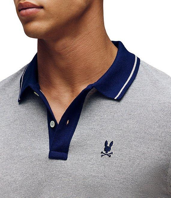 Psycho Bunny Quinton Textured Pique Short Sleeve Polo Shirt Product Image