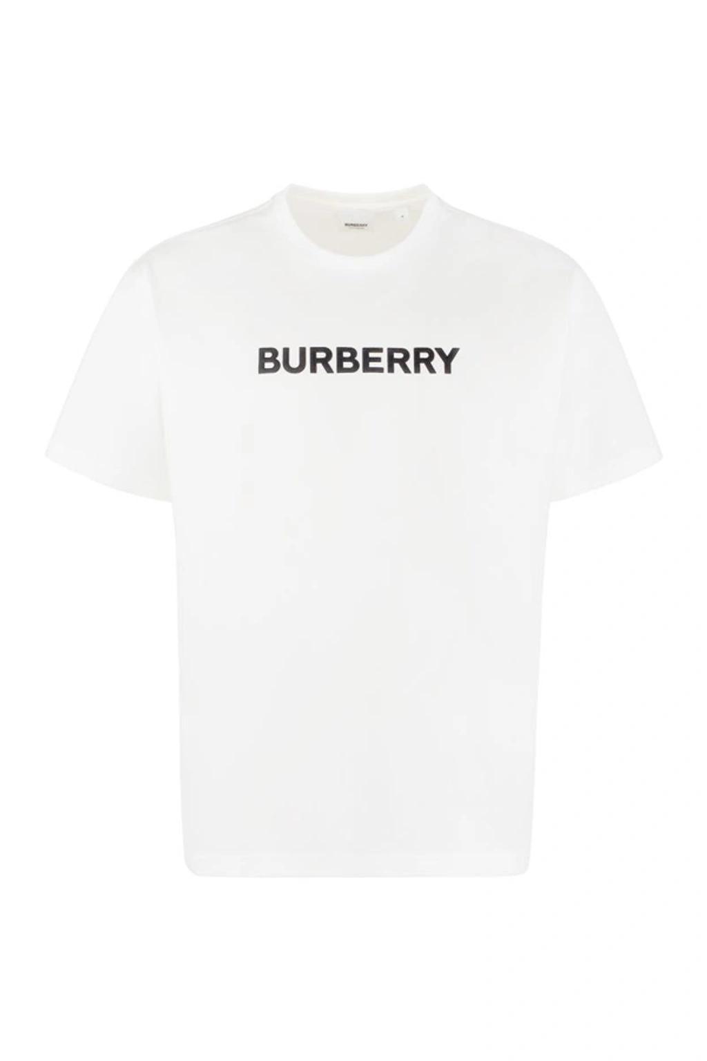 Cotton Crew-neck T-shirt In White Product Image
