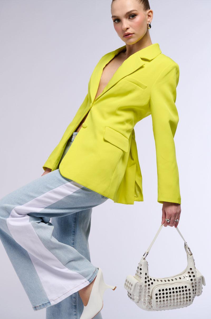 IN AND OUT MID RISE WIDE LEG JEANS Product Image