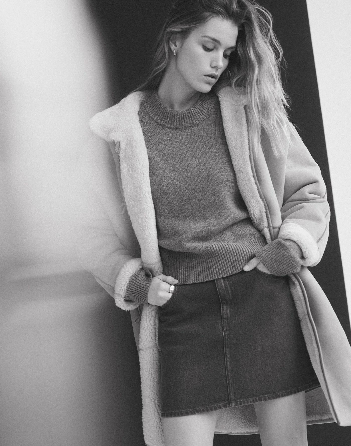 Denim Mini Skirt in Hodgeman Wash Product Image