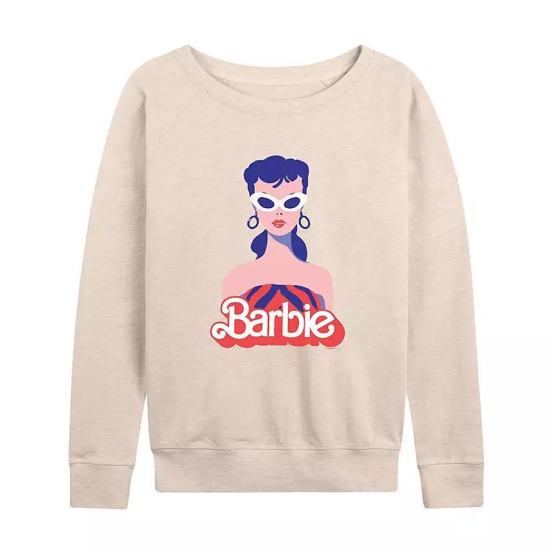 Plus Size Size Barbie Red Logo French Terry Long Sleeve Tee, Womens Product Image