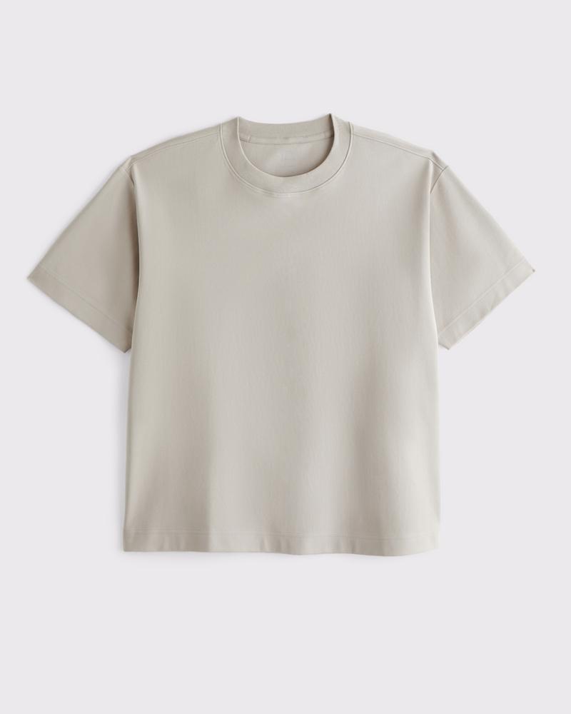 YPB Active Cropped Heavyweight Cotton Tee Product Image