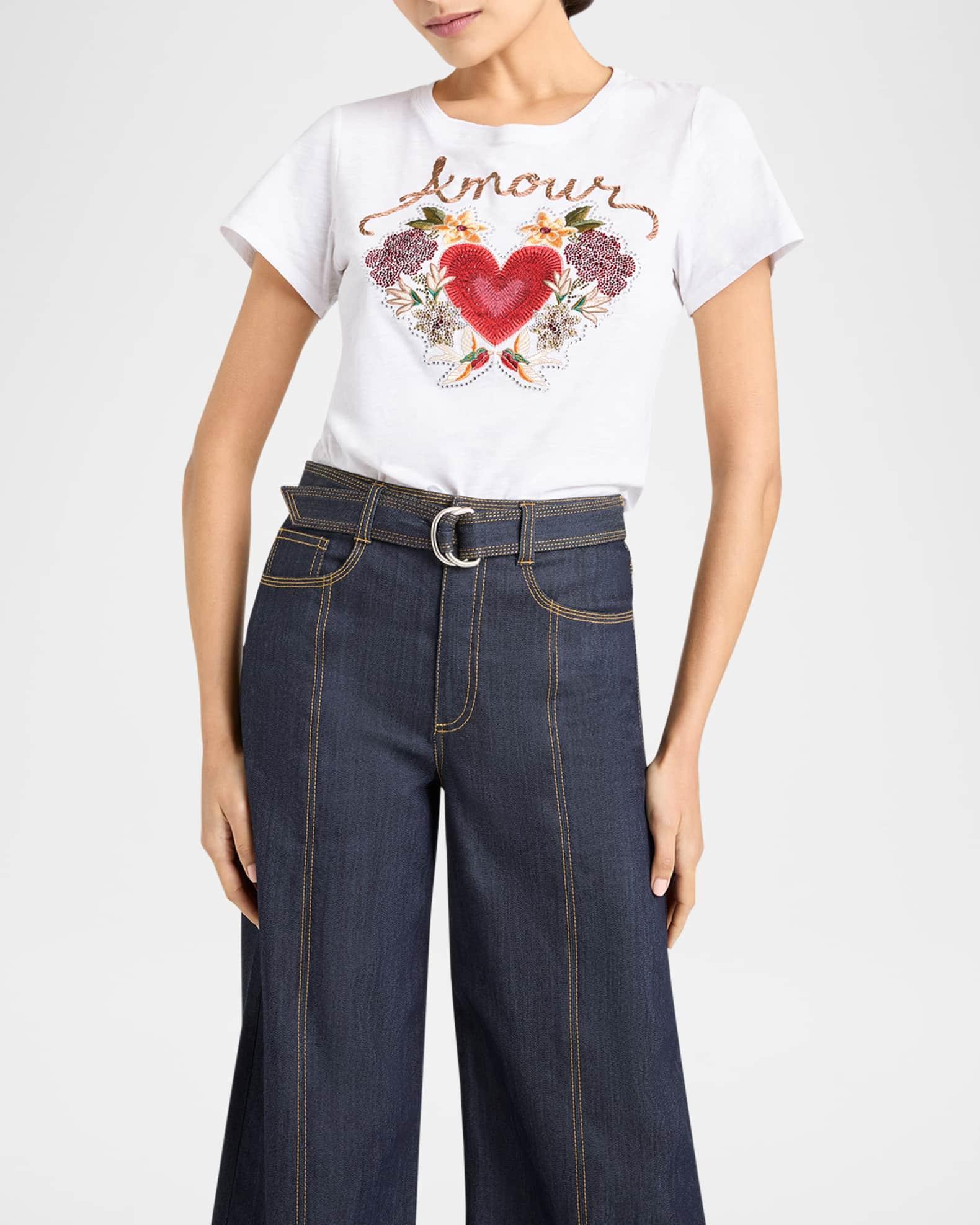 Western Amour Shrunken Crewneck Tee Product Image