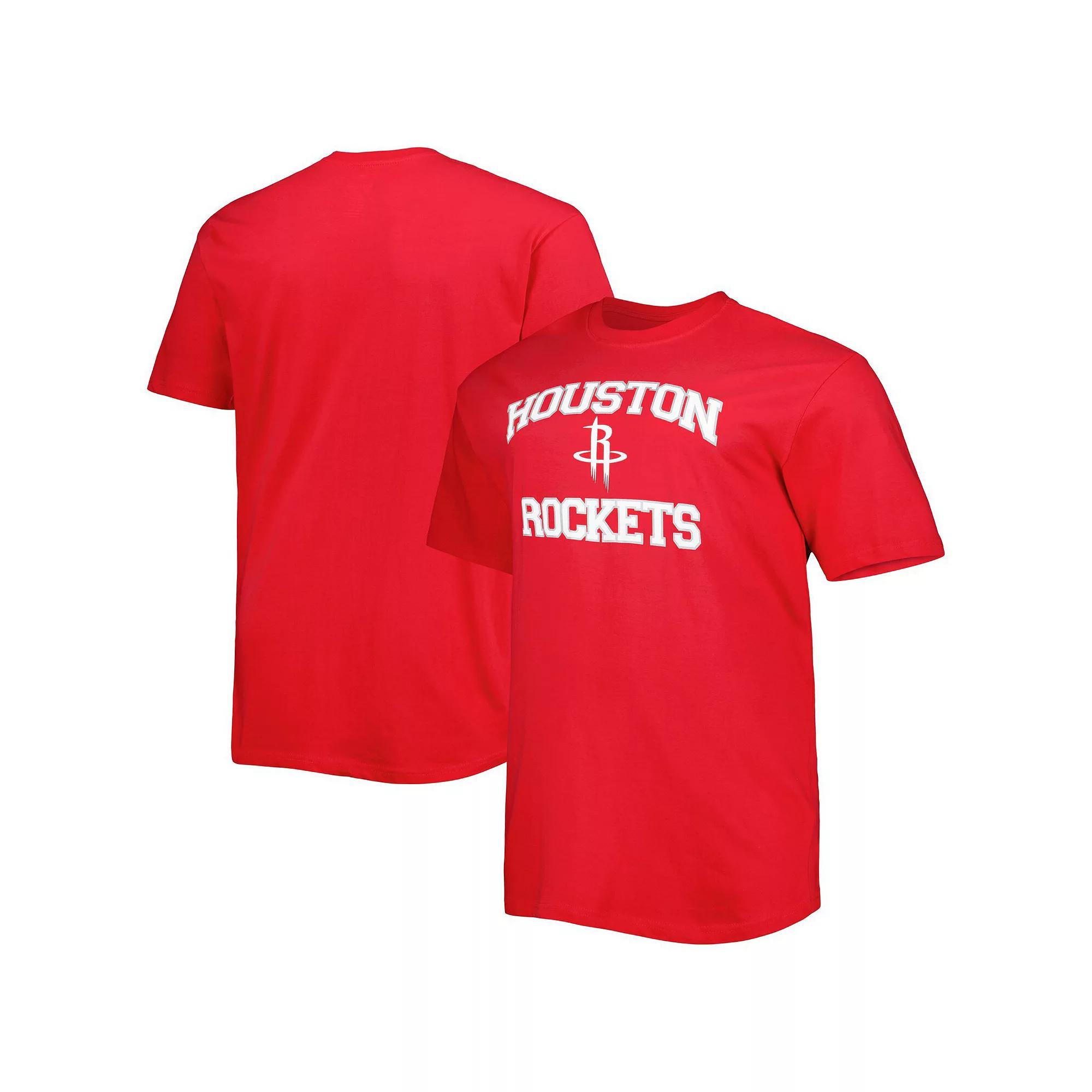 Men's Red Houston Rockets Big & Tall Heart & Soul T-Shirt, Size: 2XB Product Image