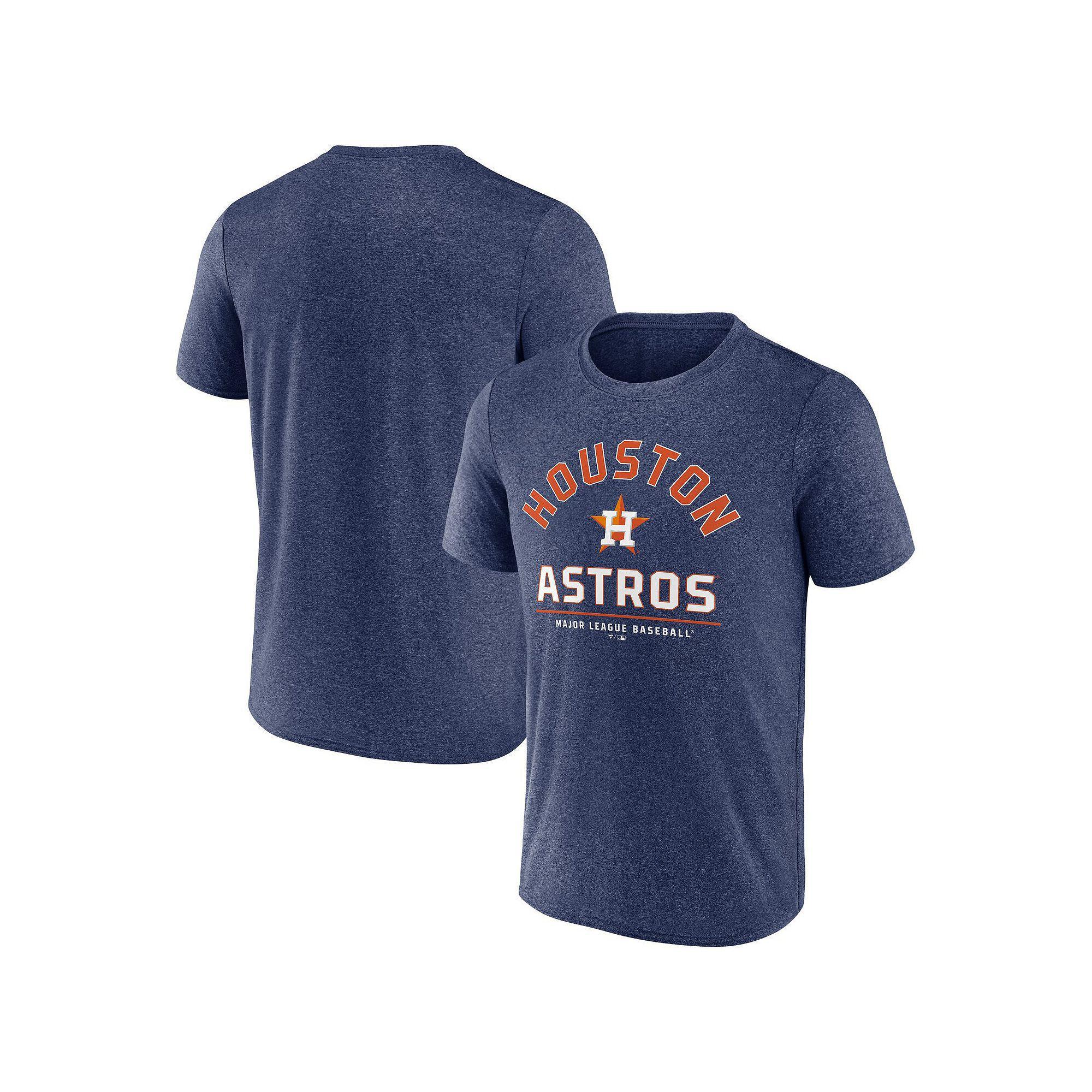 Men's Fanatics Heather Navy Houston Astros Front & Center T-Shirt, Size: Small, Blue Product Image