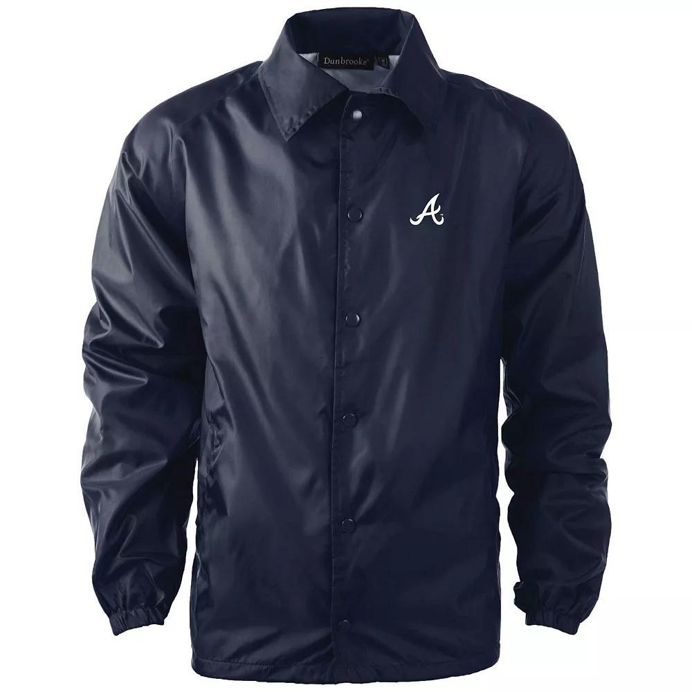 Men's Dunbrooke  Navy Houston Astros Coach's Raglan Full-Snap Windbreaker Jacket, Size: Medium, Blue Product Image