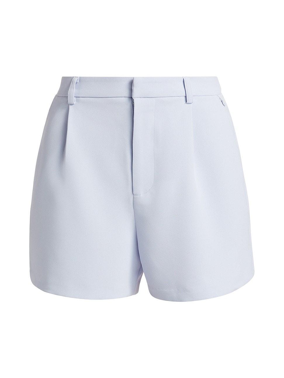 Good American Luxe Suiting Trouser Shorts Black001 22 Product Image