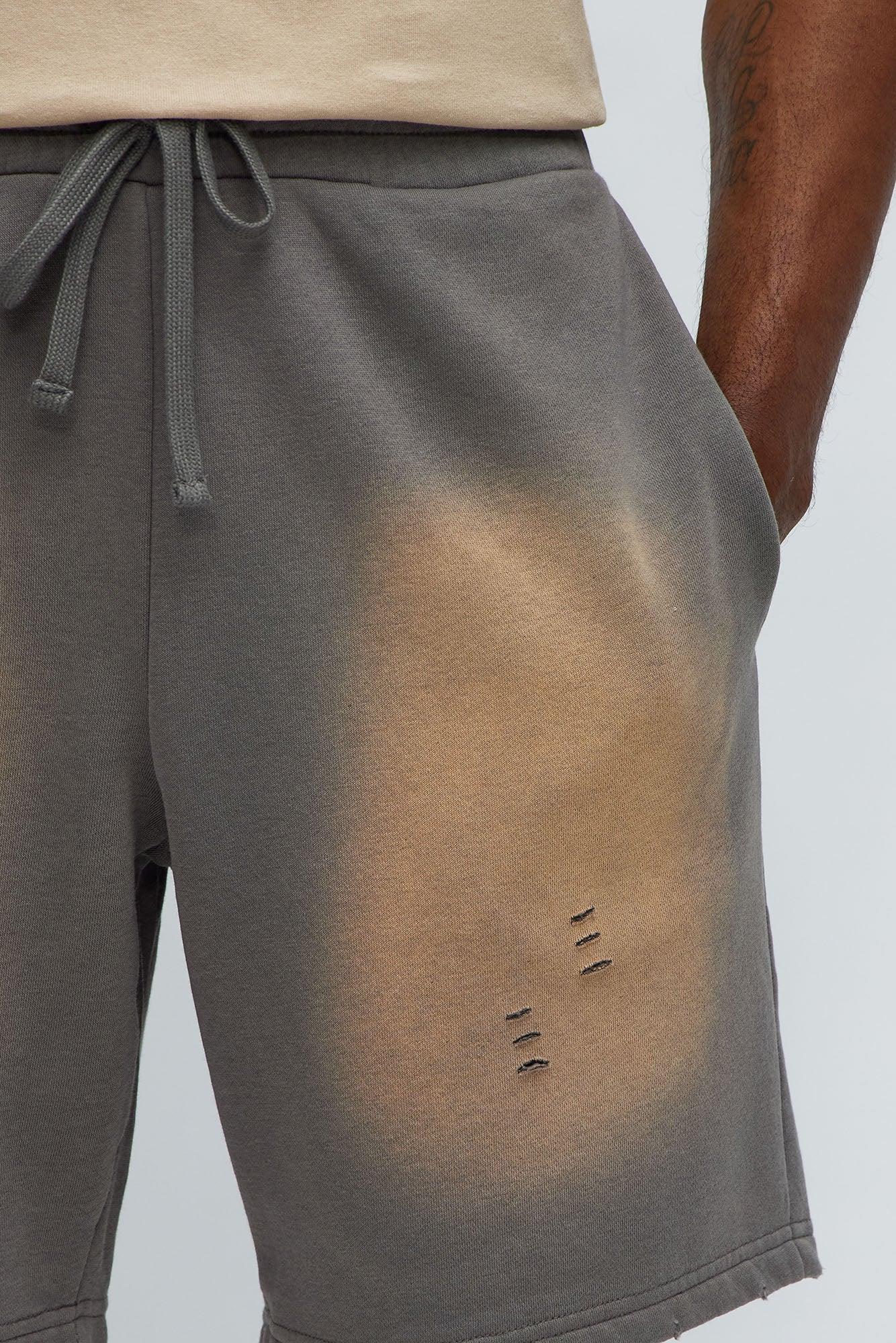 Tyson Dont Fade Relaxed Shorts - Grey Product Image