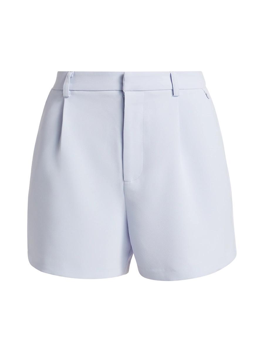 Good American Luxe Suiting Trouser Shorts Black001 22 Product Image