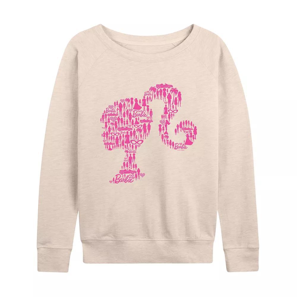 Plus Size Barbie Lifestyle French Terry Long Sleeve Tee, Womens Product Image