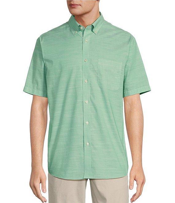 Gold Label Roundtree & Yorke Full Fit Non-Iron Solid Short Sleeve Sport Shirt Product Image