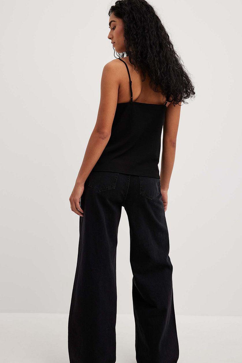Recycled Lace Detail Crepe Singlet Product Image