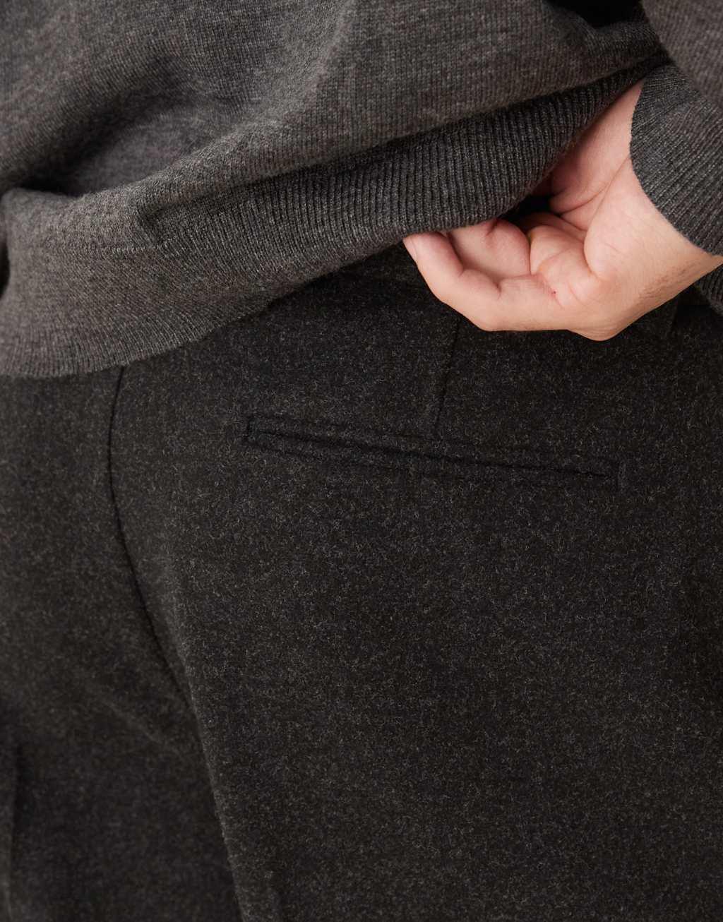 ASOS DESIGN smart wide leg pants in black texture Product Image