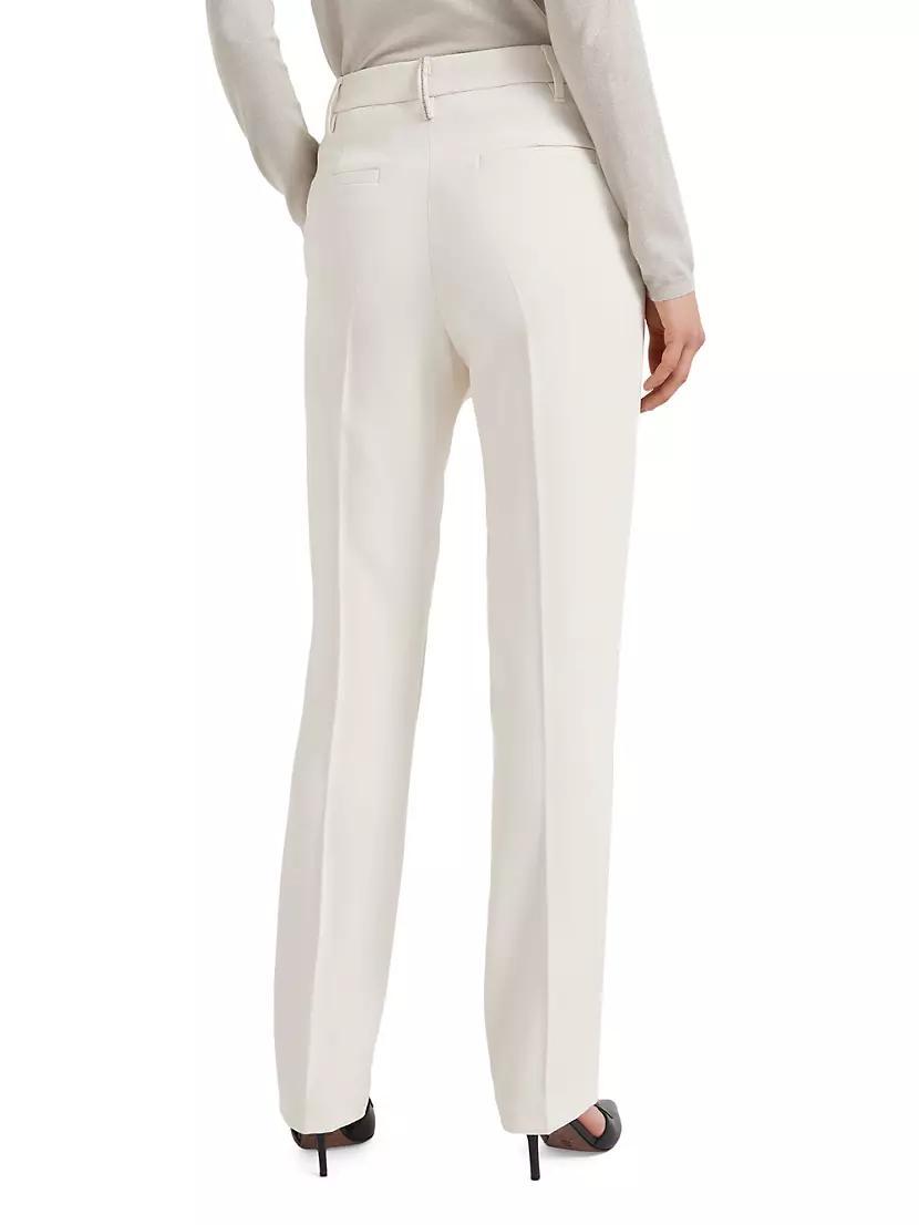 Comfort Viscose Couture Twill Cigarette Trousers Product Image