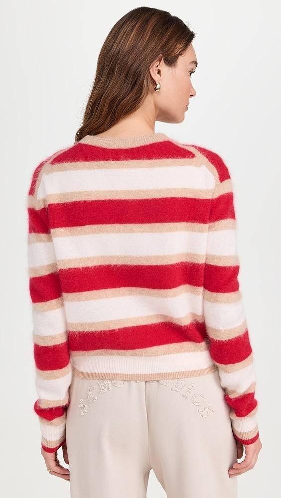 Guest in Residence Grizzly Stripe Crew In Cashmere | Shopbop Product Image