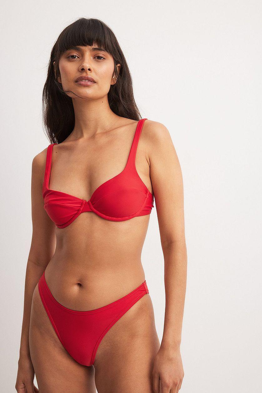 Wide Strap Wire Bikini Bra Product Image