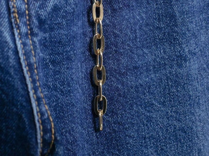 High Waist Washed Wide Leg Jeans With Belt Product Image