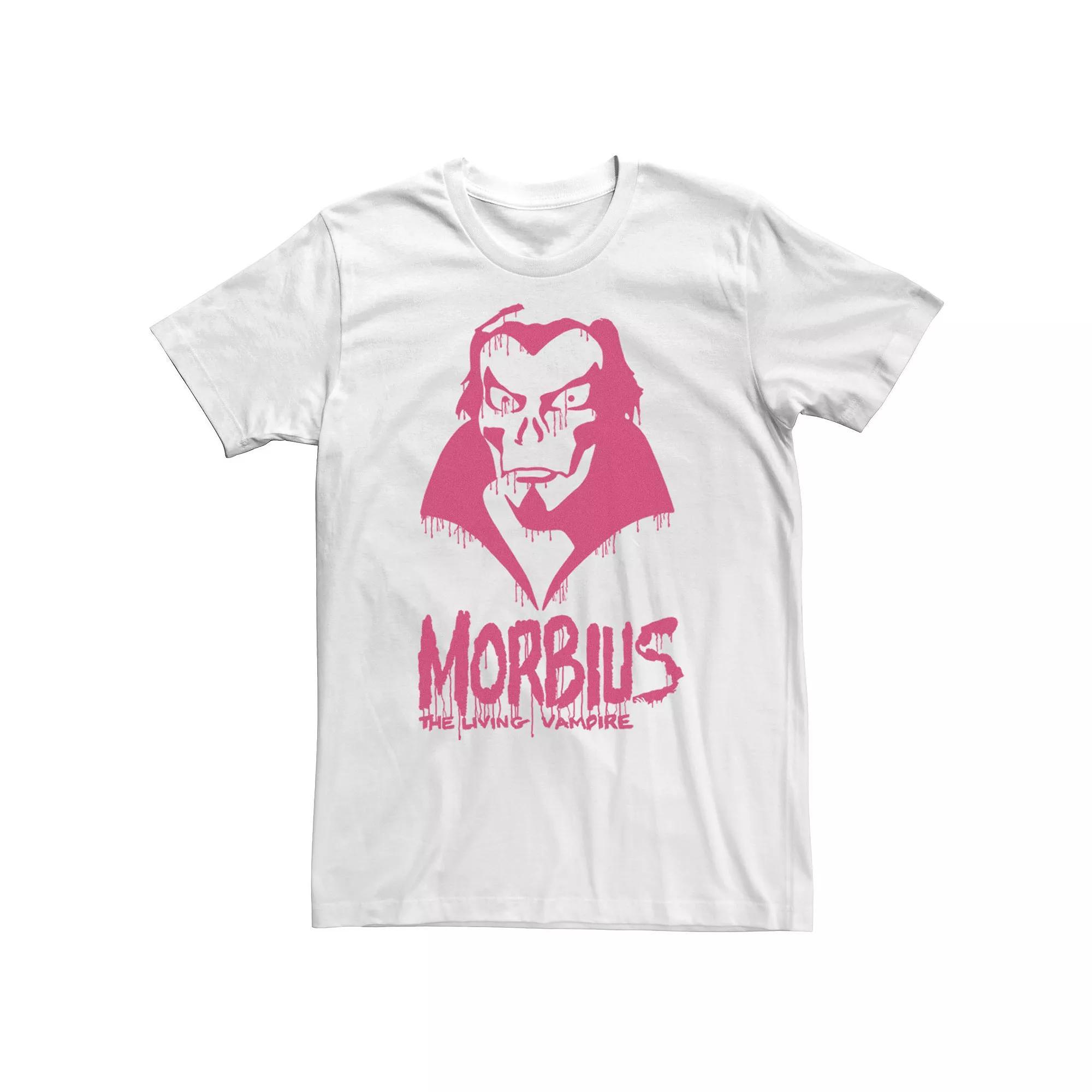 Men's Marvel Morbius The Living Vampire Paint Drip Tee, Size: Large, White Product Image