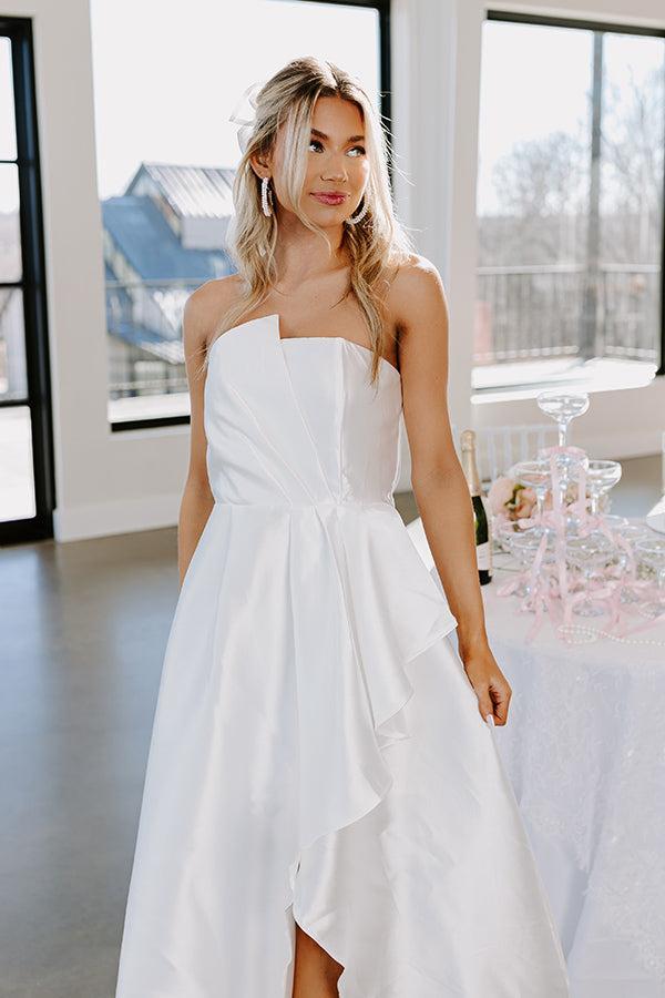 Lovely Moment Satin Maxi Dress Product Image