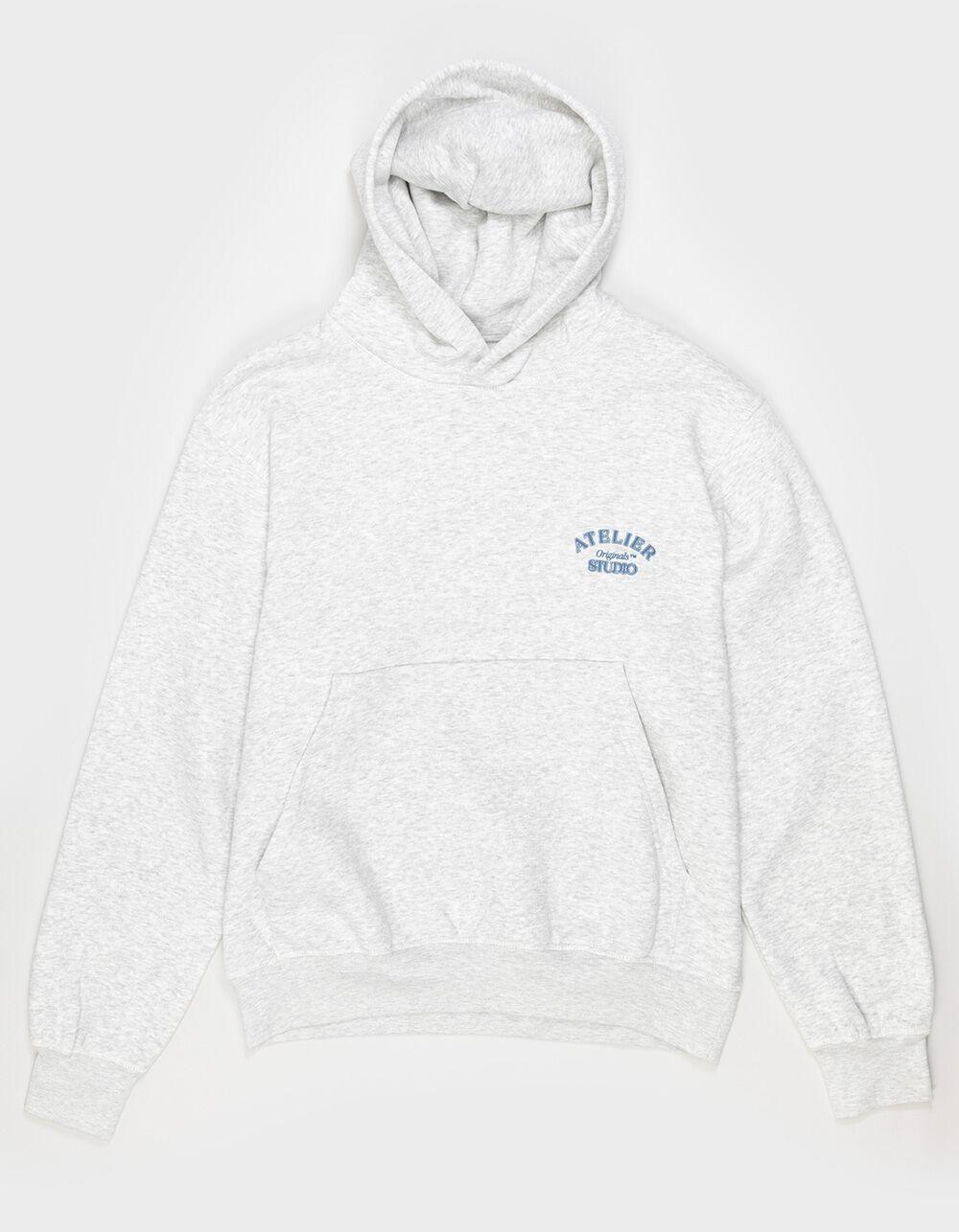 JACK & JONES Brooklyn Back Mens Hoodie - LIGHT GRAY Product Image