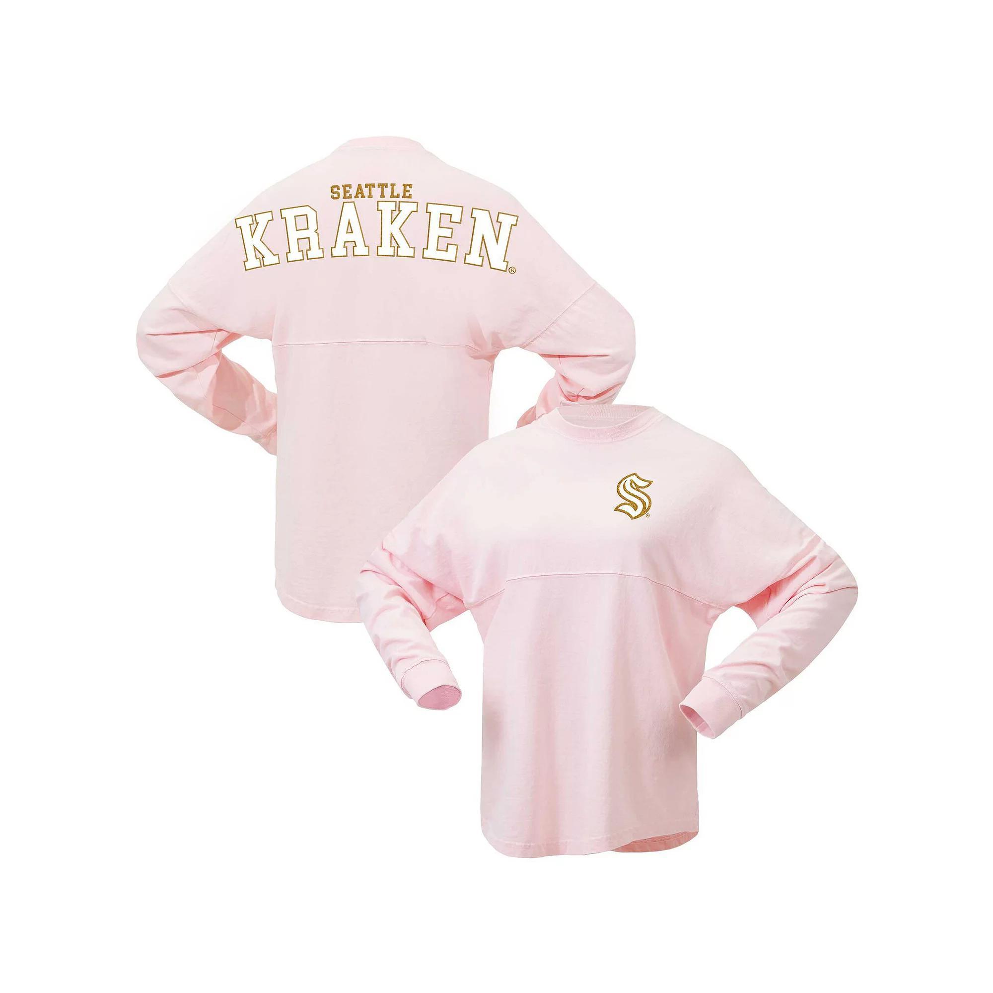 Women's Fanatics Branded Pink Seattle Kraken Spirit Jersey Long Sleeve T-Shirt, Size: Small, Krk Pink Product Image