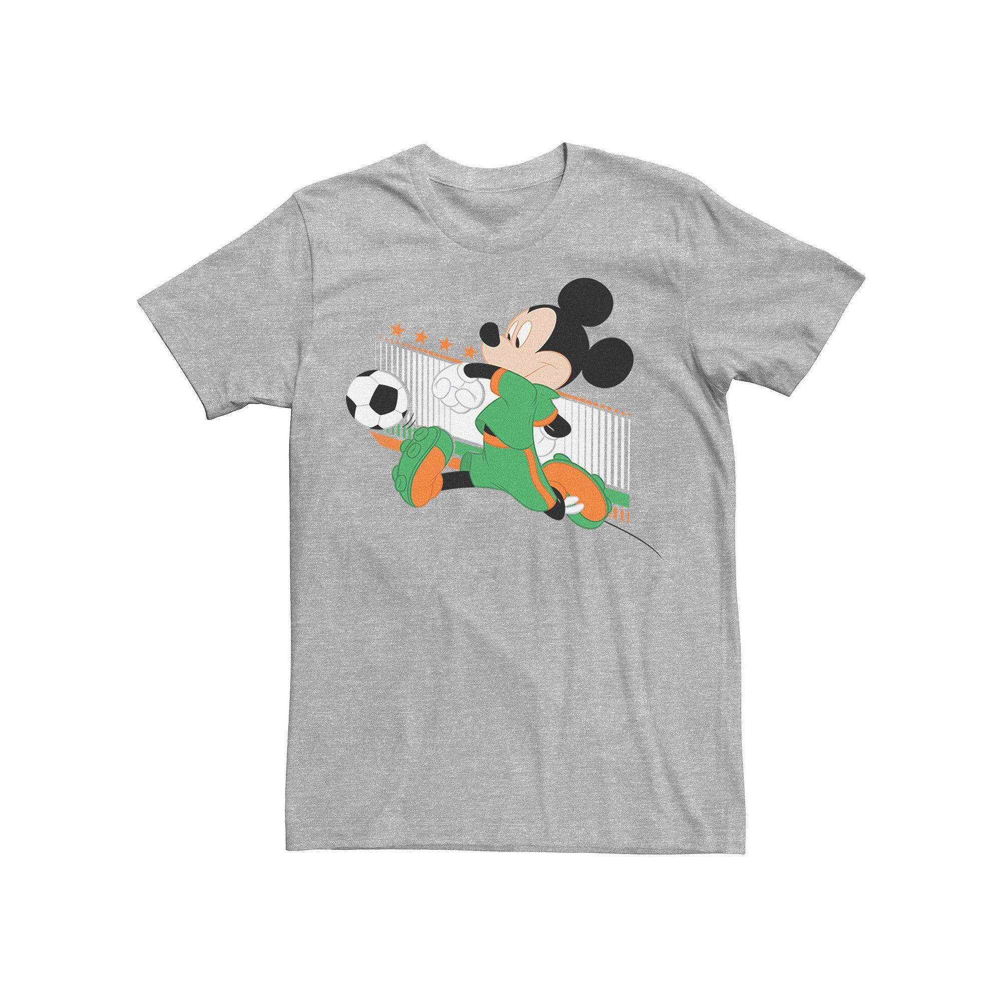 Disneys Mickey & Friends Canada Soccer Mens Tee Athletic Grey Product Image