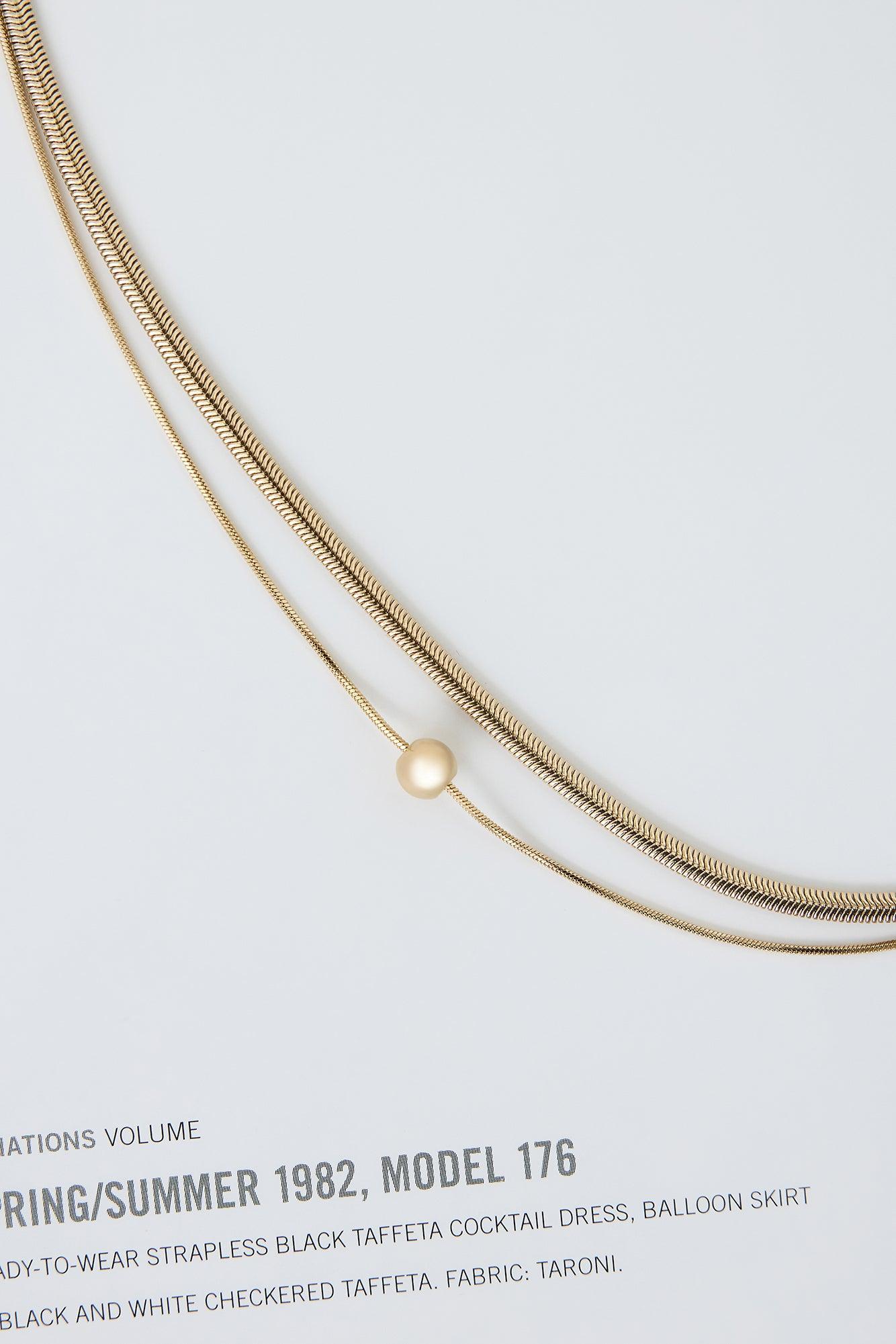 Coasted Gem Necklace Gold Product Image