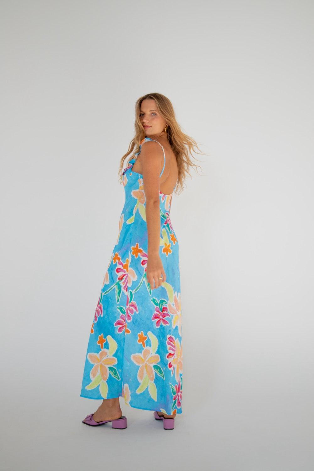 Rosalia Bias Cut Midi Dress Lailani Product Image