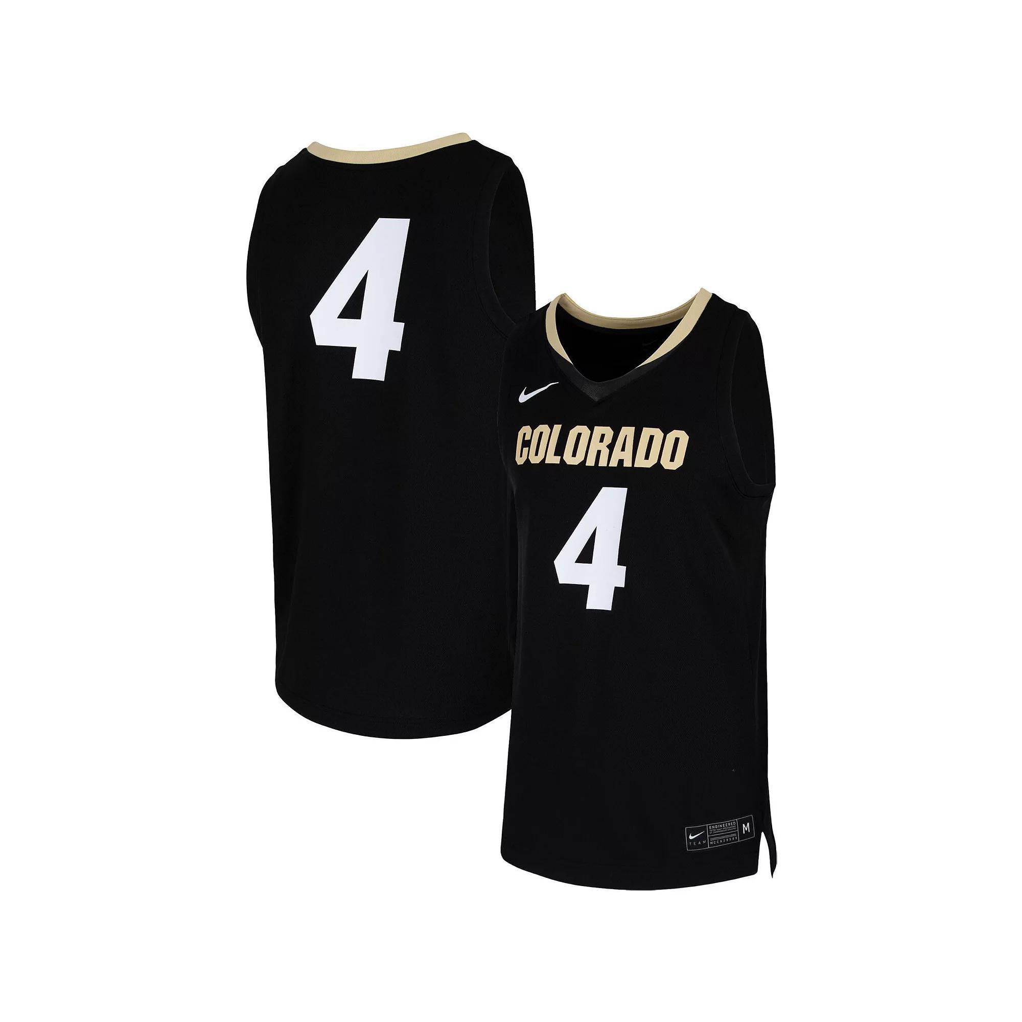 Mens Nike #4 Colorado Buffaloes Team Replica Basketball Jersey Product Image