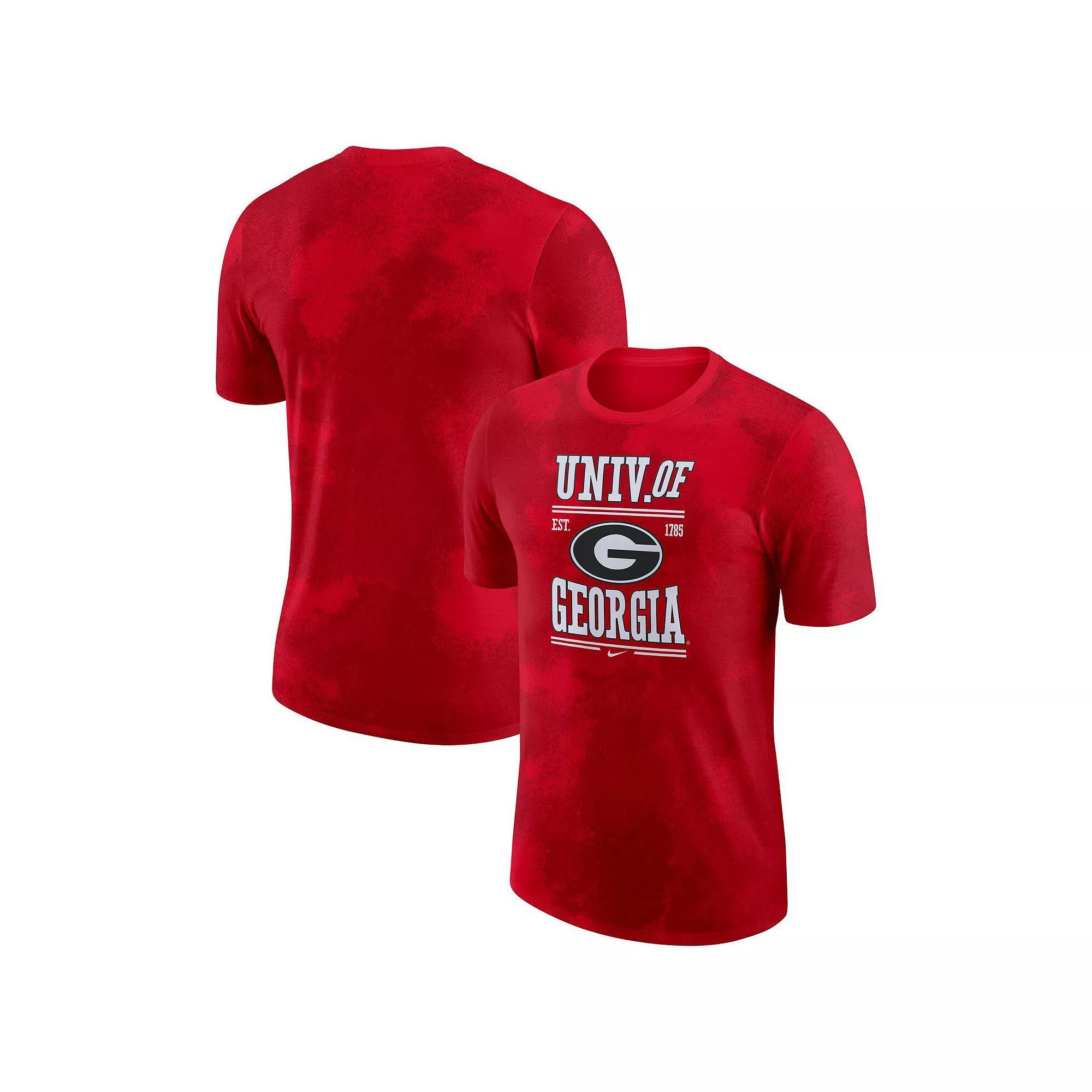 Men's Nike Red Georgia Bulldogs Team Stack T-Shirt, Size: Medium Product Image
