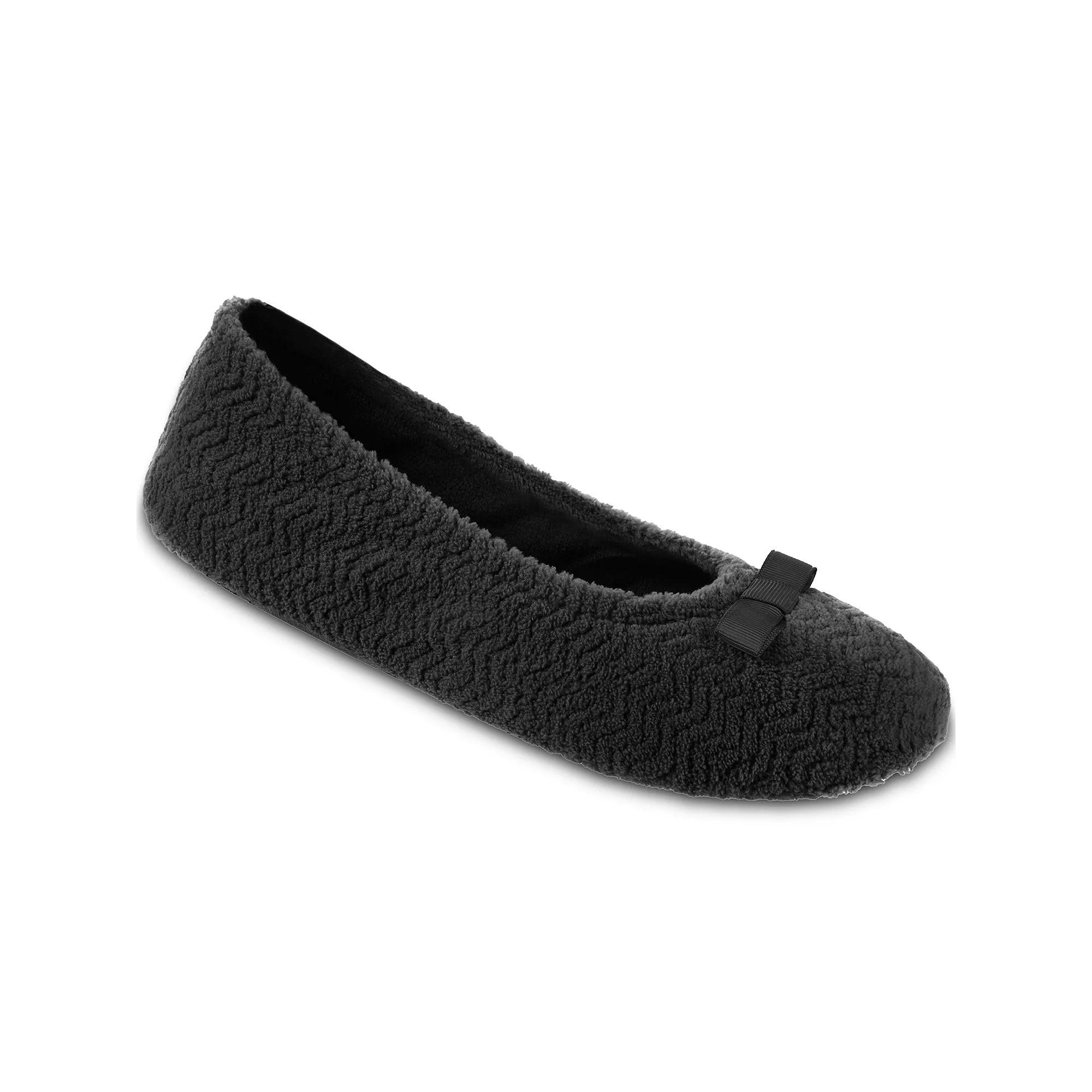 isotoner Chevron Women's Ballet Slippers, Size: Medium, Brown Product Image