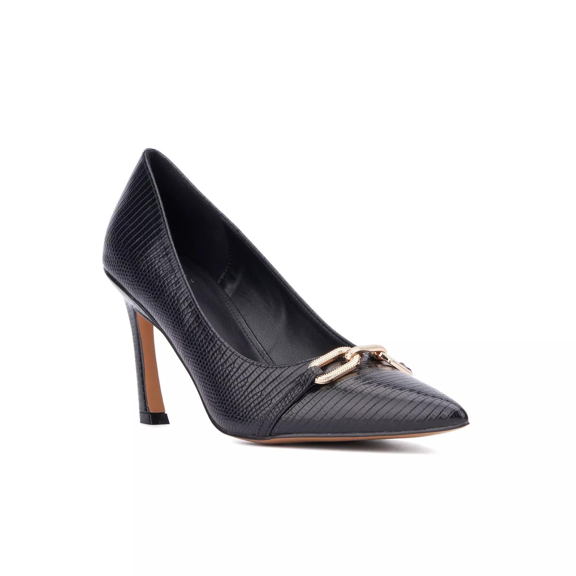 New York & Company Katerina Embossed Pumps, Womens Ivory Lizard Product Image