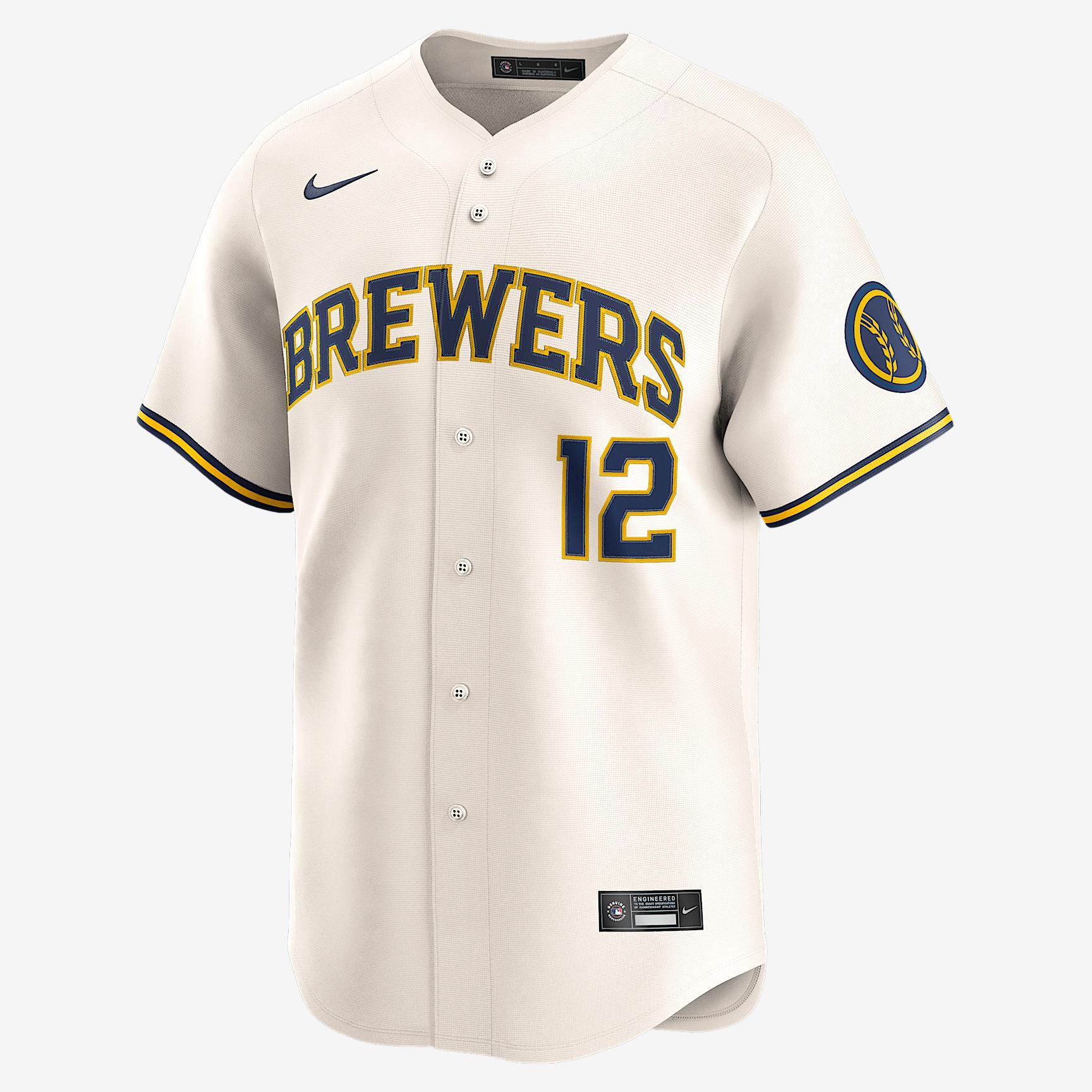 Rhys Hoskins Milwaukee Brewers Men's Nike Dri-FIT ADV MLB Limited Jersey Product Image