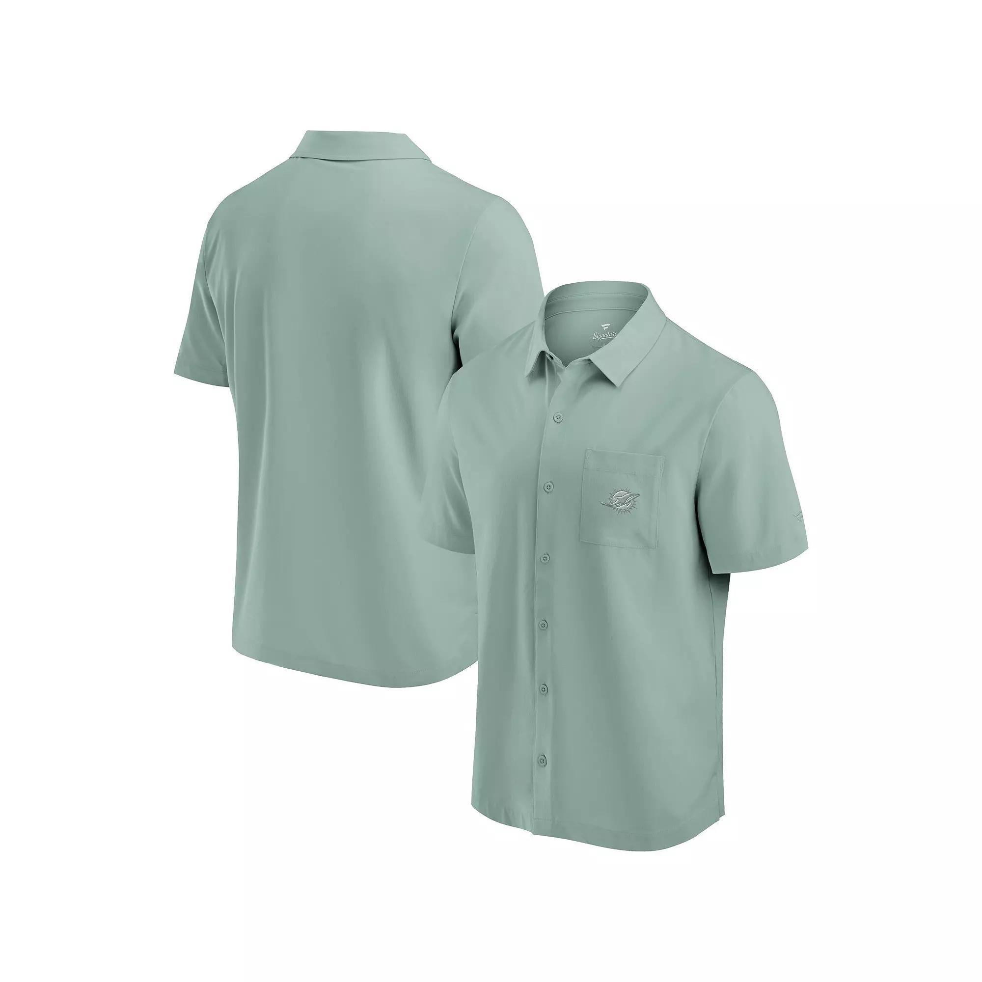 Men's Fanatics Signature Mint Miami Dolphins Front Office Button-Up Shirt, Size: XL, Team Product Image