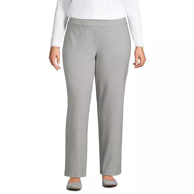 Plus Size Lands' End Starfish Pull-On Straight-Leg Pants, Women's, Size: 1XL, Dark Caramel Product Image