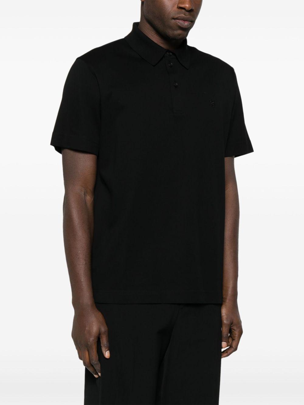 embroidered-monogram cotton polo shirt Product Image