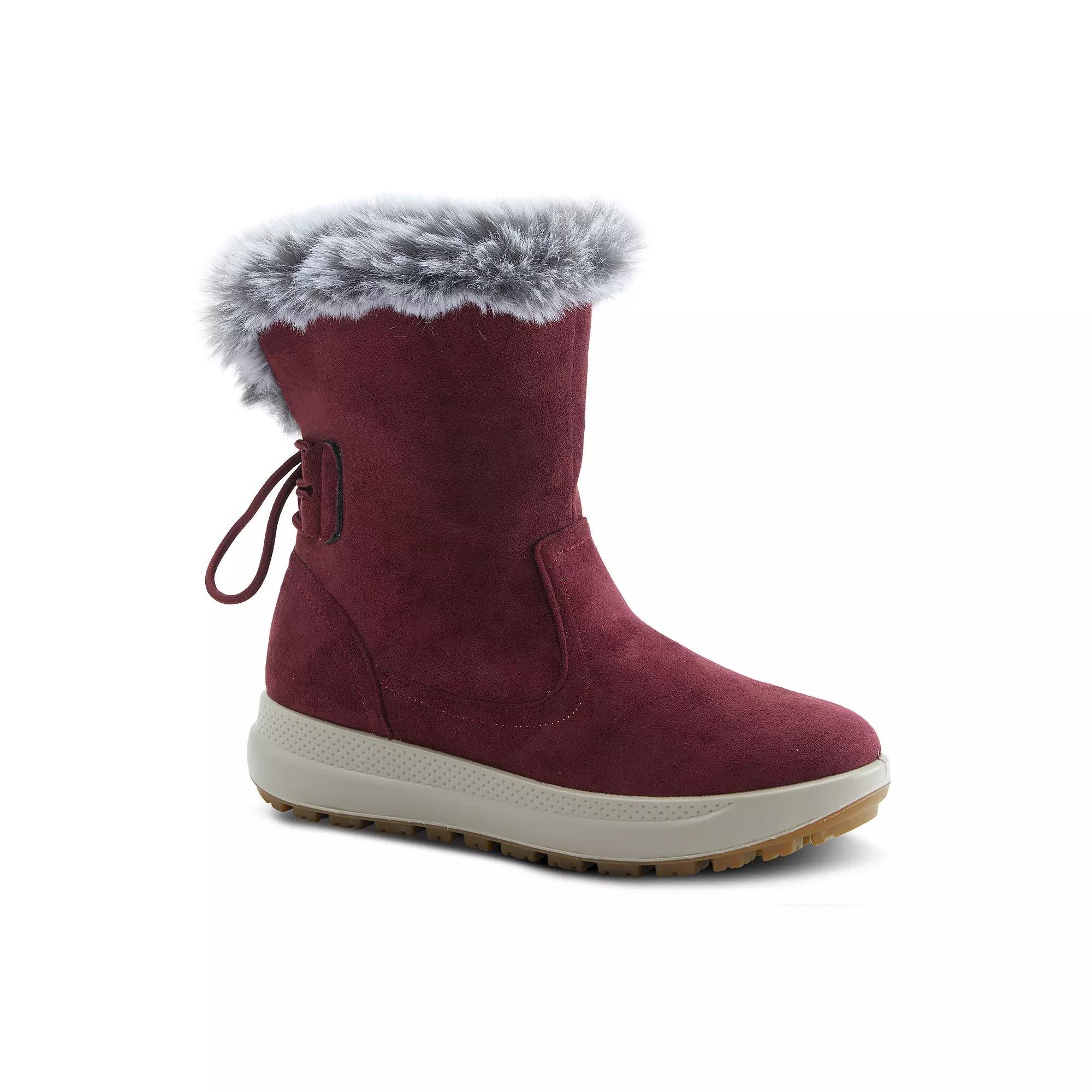 Flexus by Spring Step Snowbird Womens Waterproof Snow Boots Red Product Image