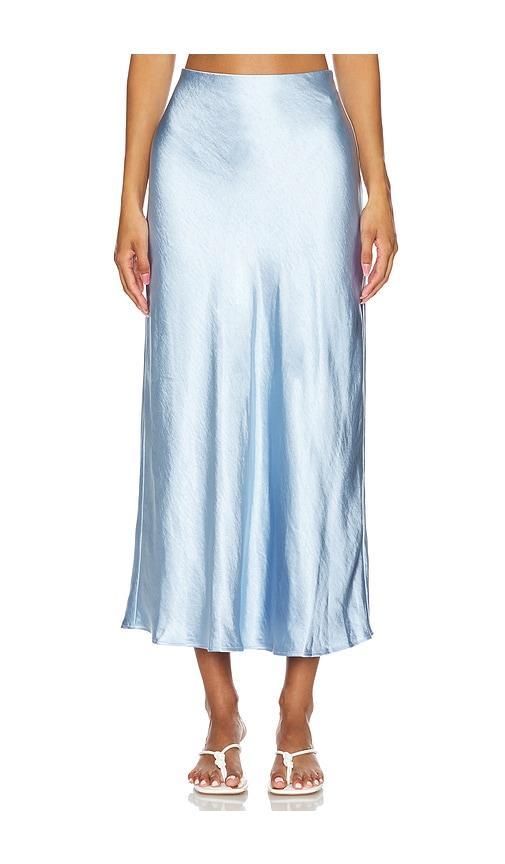 Ella Hammered Satin Skirt MILLY Product Image