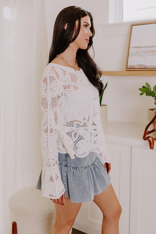 Boho Love Crochet Button Up Product Image
