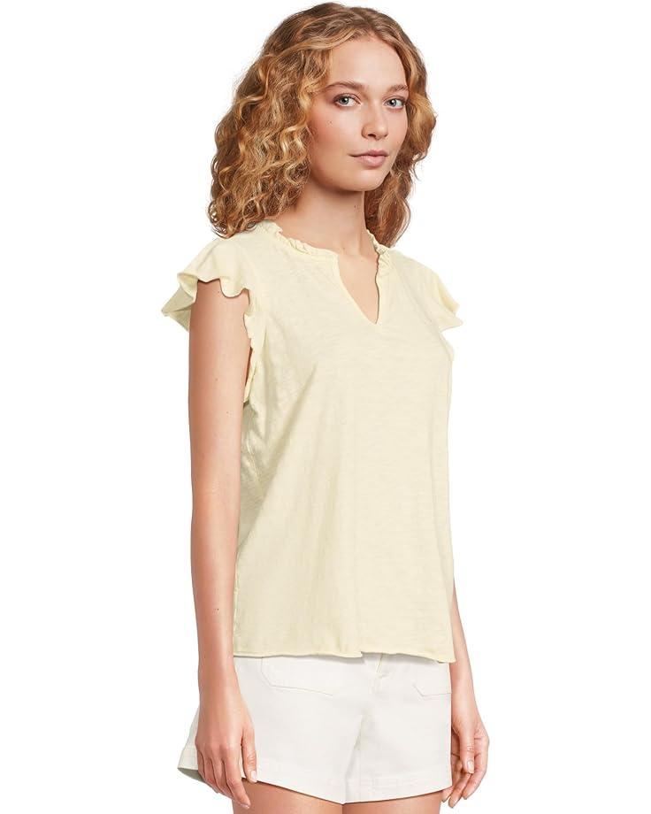 Flutter Sleeve Tie Front Top Product Image