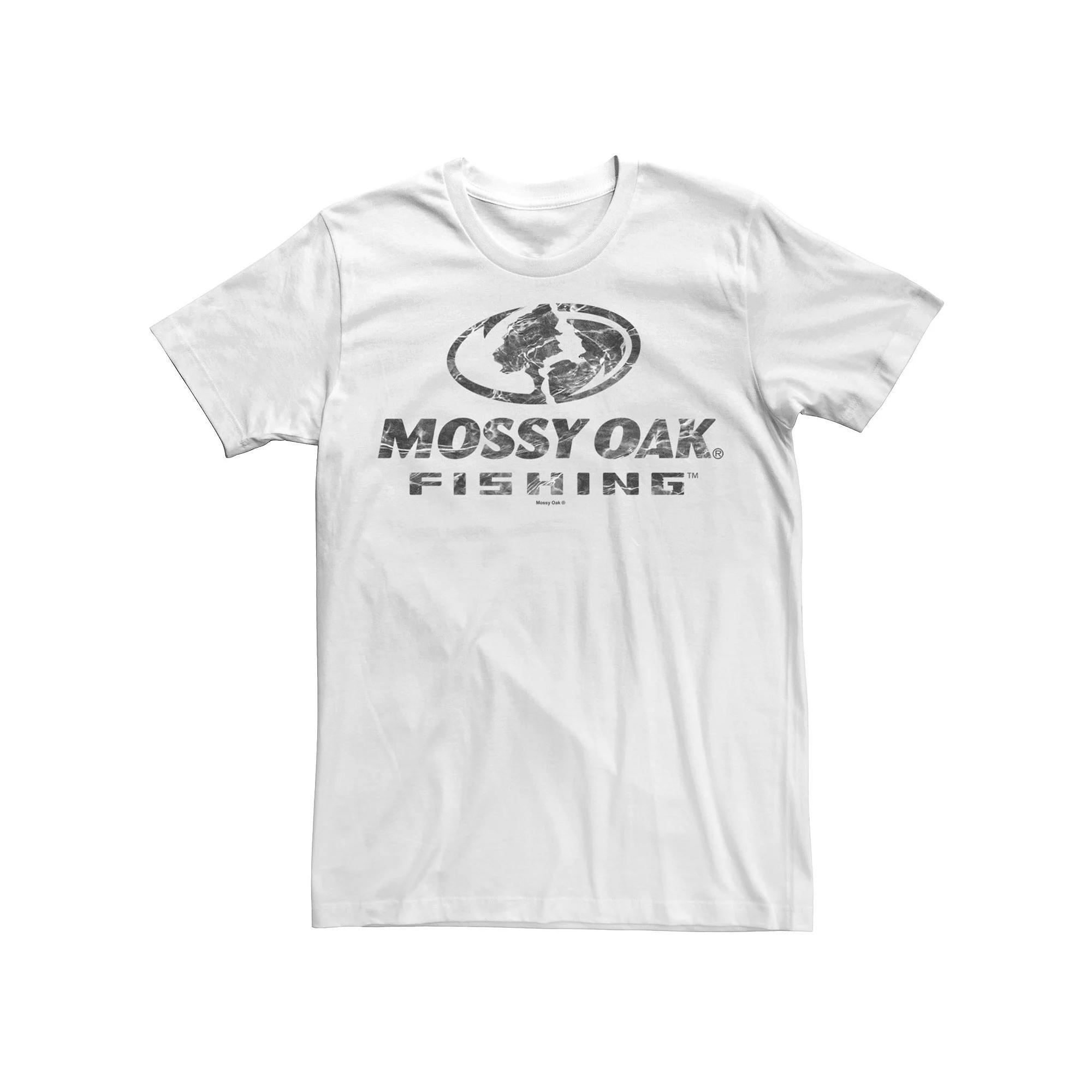 Men's Mossy Oak Fishing Water Surface Logo Tee, Size: Large, White Product Image