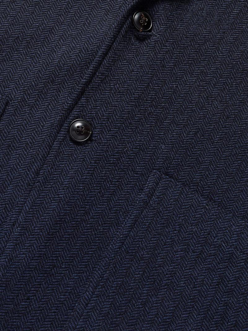 Inlet Knit Tweed Blazer - Navy Twilight Herringbone Product Image