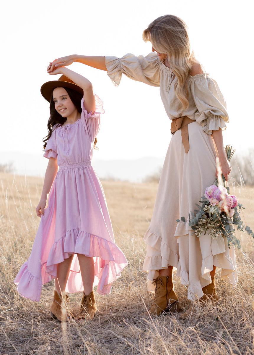 Gwenola Dress in Lilac Girls Product Image