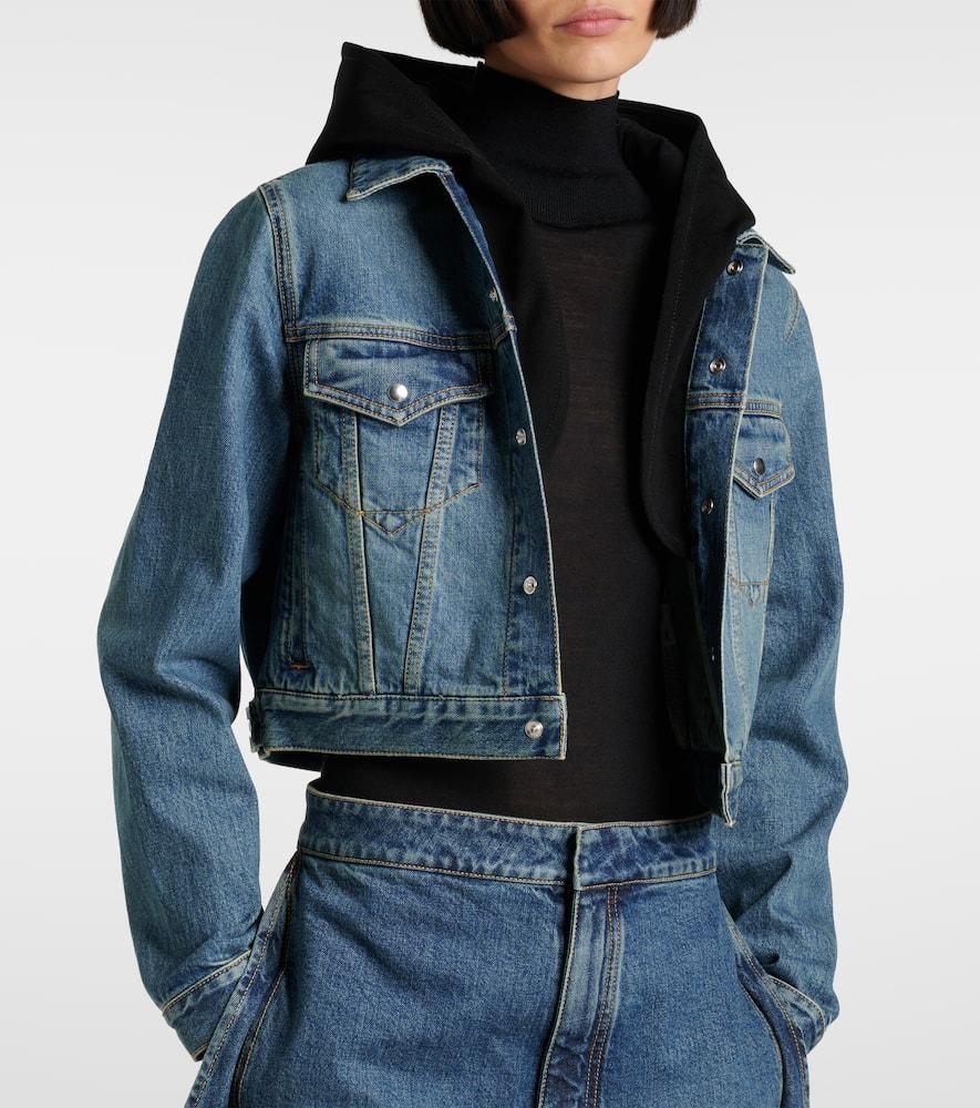 ALAÏA Denim Jacket In Blue Product Image