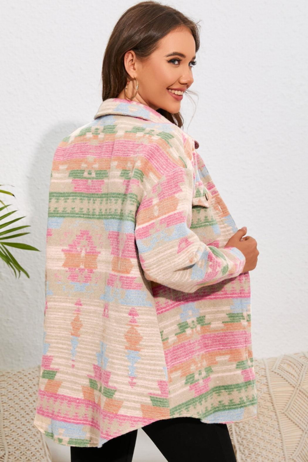 Western Button Flap Pocket Shacket Product Image