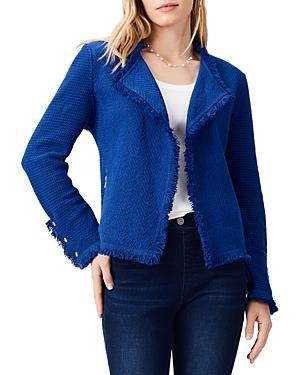 Nic+Zoe Plus Fringe Mix Knit Jacket Product Image